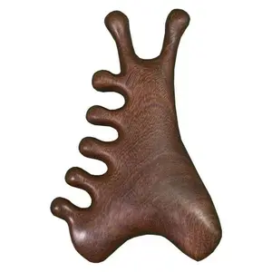 Multifunctional Four-In-One Massage Comb, Head Face Eye Sandalwood Comb, Natural Wood Massager for Relaxation & Stress Relief