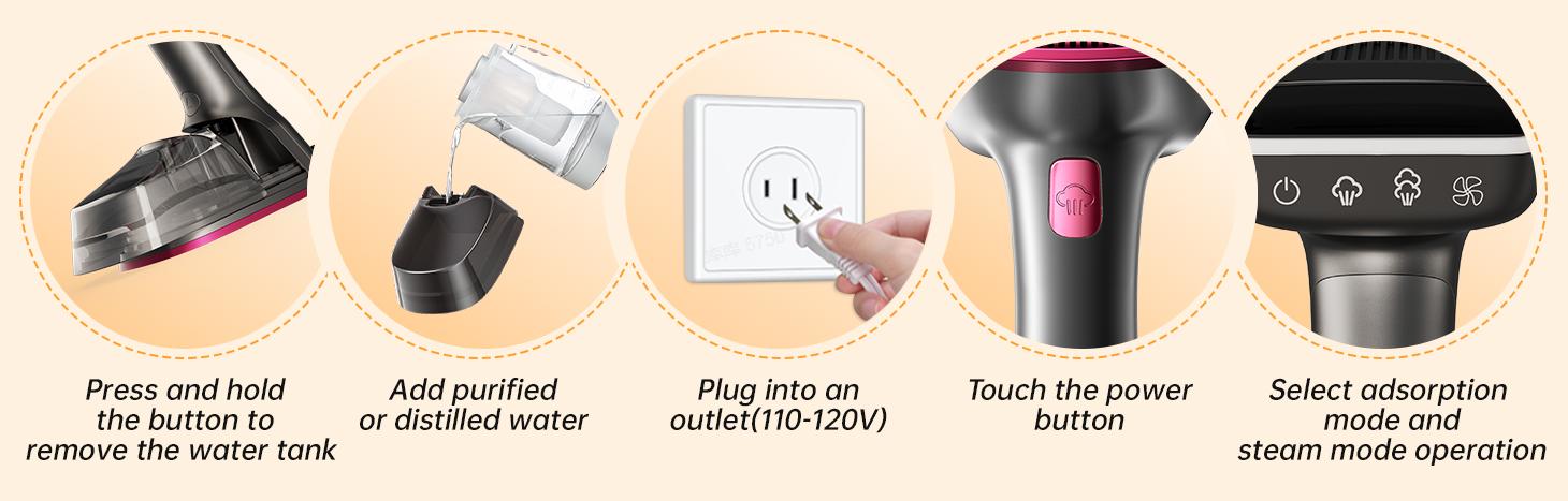 Dr.Flash Vacuum Garment Steamer, 270ml Big Capacity, 1400W Handheld Clothes Steamer, Suction Steamer & Iron 2 In 1, Portable Travel Iron for Clothes, Fabrics, Large Ceramic Heat Panel summerwins Dr.Flash Vacuum Garment Steamer, 270ml Big Capacity, 1400W Handheld Clothes Steamer, Suction Steamer & Iron 2 In 1, Portable Travel Iron for Clothes, Fabrics, Large Ceramic Heat Panel summerwins