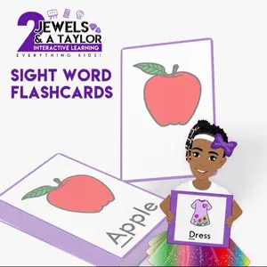 2JT Sight Word Flashcards for Kids - Interactive Learning Flashcards