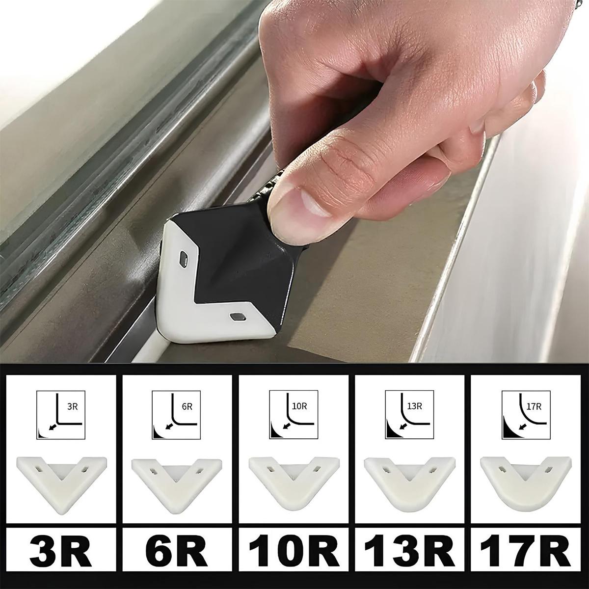 3 in 1 Silicone Caulking Tools, Sealant Finishing Tool Grout Scraper, Reuse and Replace 5 Silicone Pads, Great Tools for Kitchen Bathroom Window, Sink Joint