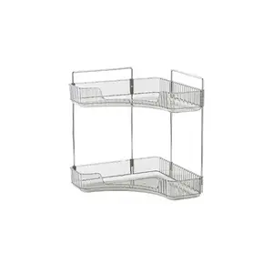 Triangle Cosmetic Storage Rack, Corner Bathroom Organizer Box, Luxurious Bedroom Jewelry Makeup Display Stand, Shelf Holder