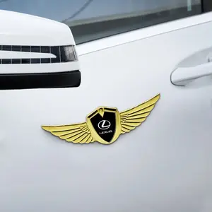 3D Metal Wing Car Emblem Side Badge Window Sticker Trunk Sticker For Lexus F Sport ES300 RX300 RX330 RX350 IS200 IS250 IS300 GS300 NX300 Ct200h ES300h IS300h NX300h GX470 LX570 LS430 LS460 LS GS NX UX RX LX GX