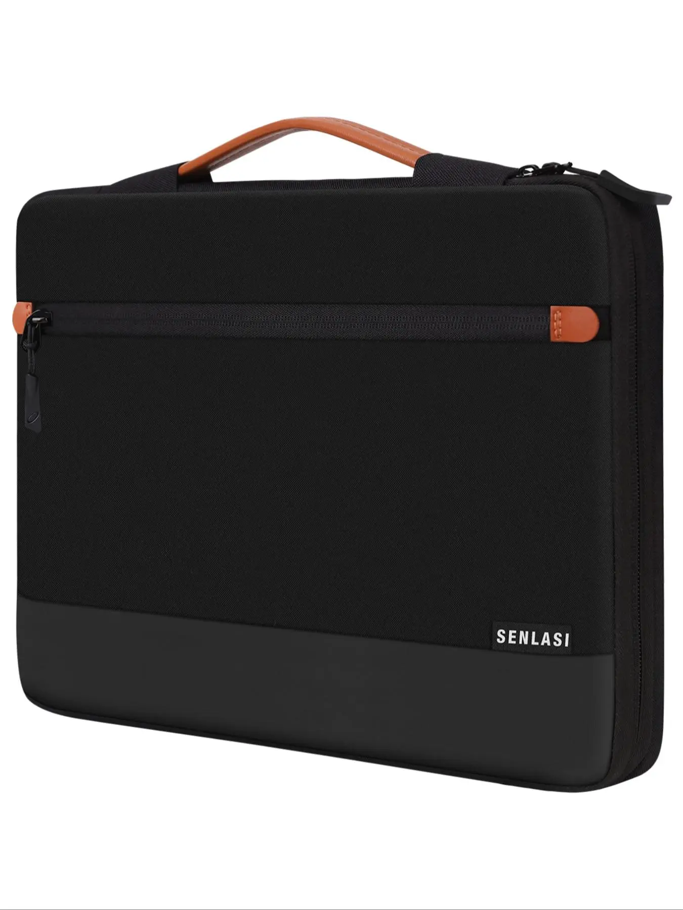 Business Laptop Bag, Simple Casual Zipper Briefcase, Minimalist Large Capacity Computer Bag for Men & Women, Trendy Versatile Laptop Bag for Work & Daily Life
