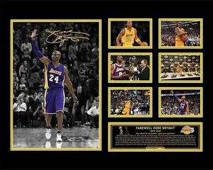KOBE BRYANT 1978-2020 LA LAKERS SIGNED PHOTO POSTER PRINT UNFRAMED MEMORABILIA