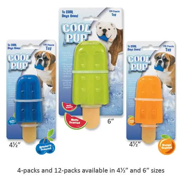 Cool Pup ZA8480-01-19 Mini Popsicle Shape Chew Toy Pack for Dogs, Blue 4.5 lbs Pet Toy for Playtime Fun