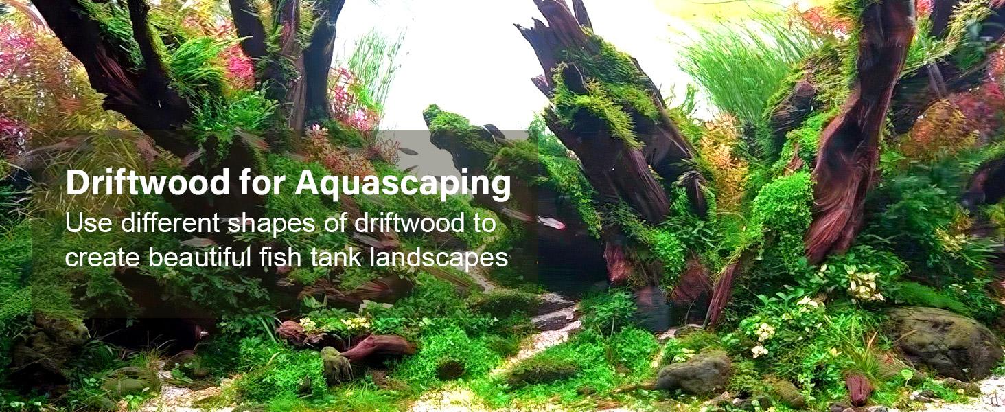 Driftwood for Aquarium Natural Aquarium Wood for Aquascaping Fish Tank Decorations Reptile Tank Decor