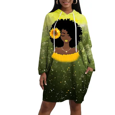 black history dresses for women Gothic Fairy Adjustable sweater Dress