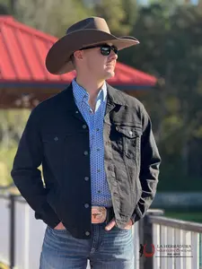 LEVI'S BLACK TRUCKER JACKET-723340223