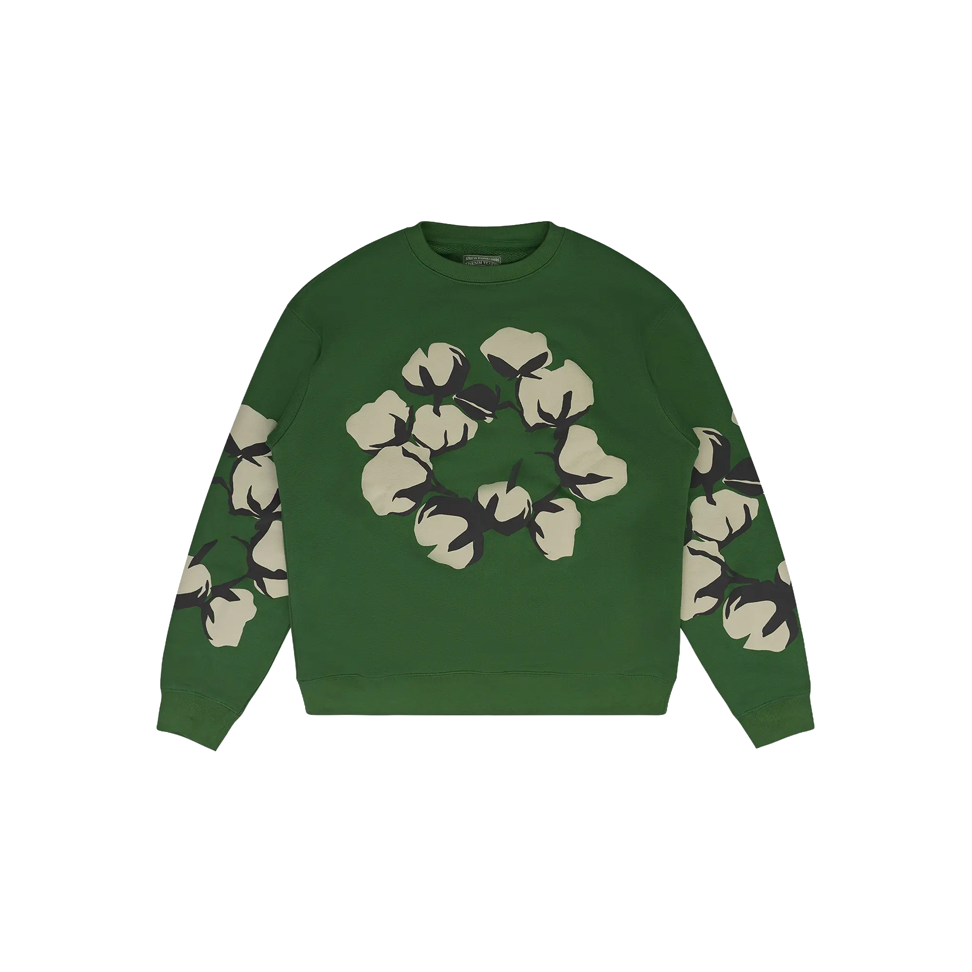 Cactus Wreath Crewneck Sweatshirt "Green" DT727