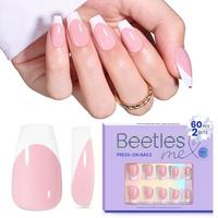 Short Coffin French Nails