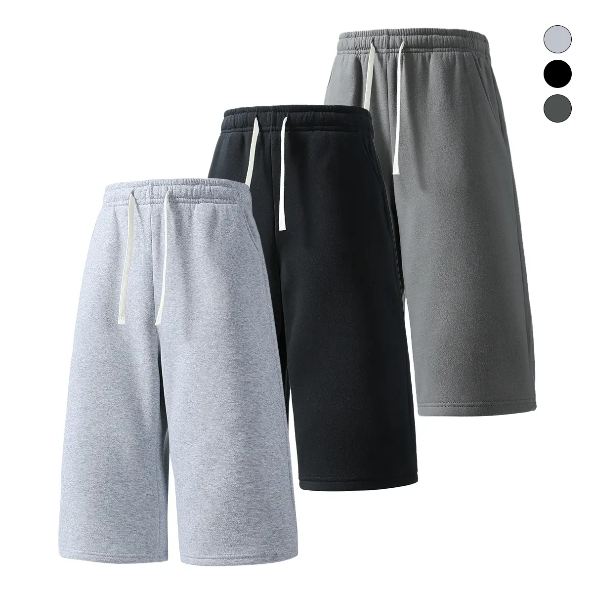 Light gray + black + dark gray