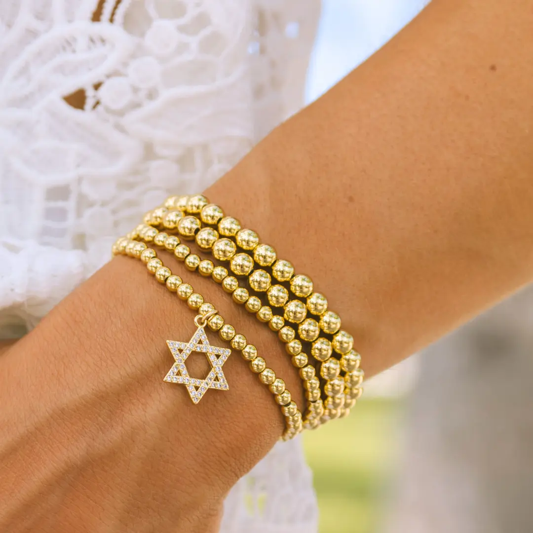 Star of David Beaded Bracelet
