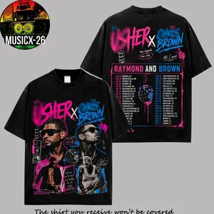 [X-26] The R&B Tour Date 2026 : Raymond & Brown Premium Cotton T-Shirt, R&B Music Duo Graphic Tee, Urban Hip Hop Soul Streetwear Shirt, Concert Tour Merch, Gift for R&B Fans, Vintage Music Tee 10J