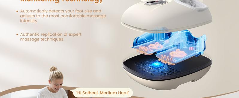 RENPHO Voice Controlled Foot Massager with 3 Heating Levels, Valentines Day Gift Choice for Man Women Adjustable Hands-free Upgrade Shiatsu Machine for Men & Women, Fits Up to Size 12 RENPHO Voice Controlled Foot Massager with 3 Heating Levels, Valentines Day Gift Choice for Man Women Adjustable Hands-free Upgrade Shiatsu Machine for Men & Women, Fits Up to Size 12