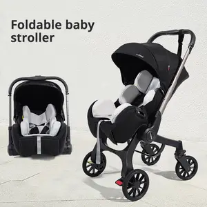 Foldable baby stroller, Lightweight, Travel-Friendly Stroller Compact,newborn,strollers for babies,baby stuff,lightweight stroller,outdoor,Unisex Adjustable Canopy Foldable, Portable for Outdoor Baby Travel Use
