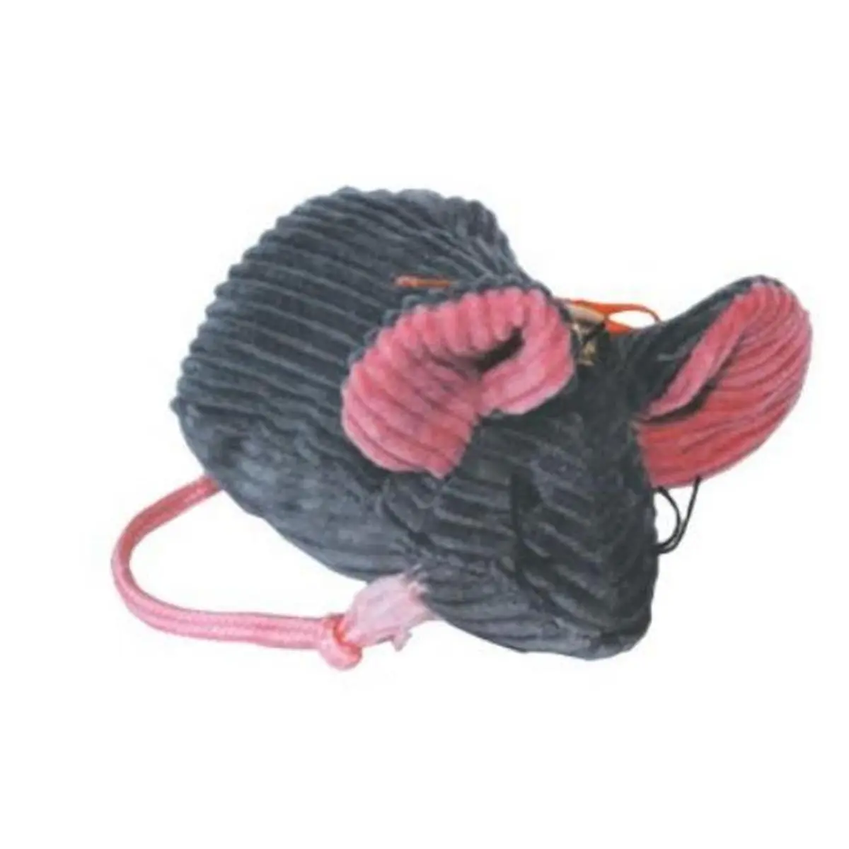 Imperial Cat Claude the Mouse Interactive Catnip Toy - 4.5"l x 2.5"w Fabric Toy with Easy-to-Open Area, Exterior Bell, Refillable Pocket, Sewn Eyes, Soft Cord Tail for Cats