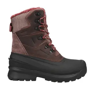 The North Face Womens Chilkat V 400 Waterproof Winter Casual Boots Mid Calf Low Heel 1-2" - Black, Brown