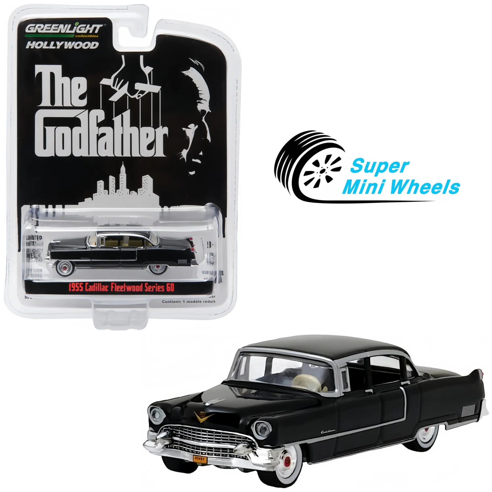 Greenlight 1:64 The Godfather 1955 Cadillac Fleetwood Series 60 #44740-B