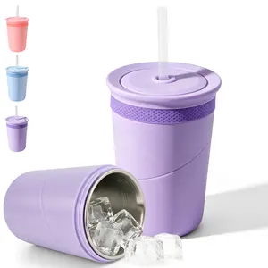 SUSTEAS Premium Insulated Chill Cup - Double Wall Vacuum Stainless Steel Can & Bottle Cooler | 8-Second Cooling | 12H Cold Retention | BPA-Free