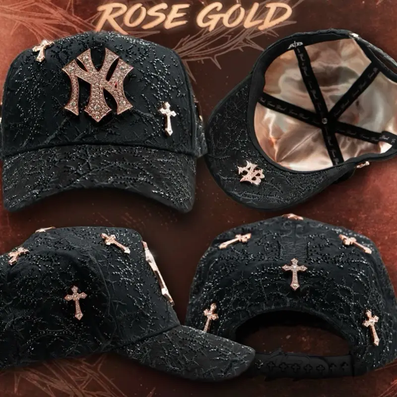 AB HATS “NY THORNED 24K ROSE GOLD. No box