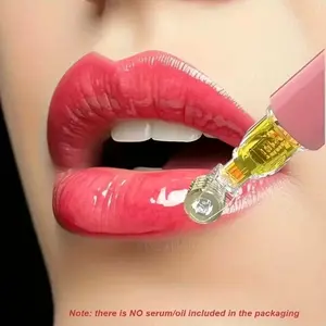 Titanium Micro Needle Roller with 105 Needles, 0.25mm & 1mm, Lip Lift Tool, Home & Salon Use, Facial Scalp Care Set, Microneedle Roller