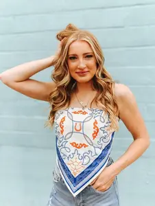 Wild Horseshoe Scarf Top