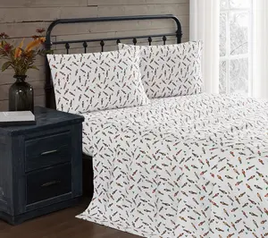 Truly Soft Nutcrackers Twin Flannel Sheet Set
