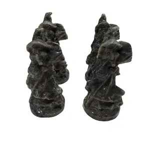 Hand-Carved Natural Witch Crystal Figurine: Guardian Of Your Home, Witch Figurine, Vintage Gothic Crystal Witch -3 countStatue Desktop Decoration For Halloween Home Outdoor