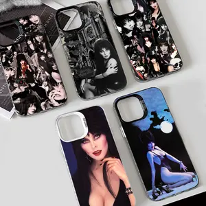 1PC Movie E-Elvira Phone Case Phone Case IMD color silver shell For iPhone17 16 15 14 13 12 11 Pro Max Plus