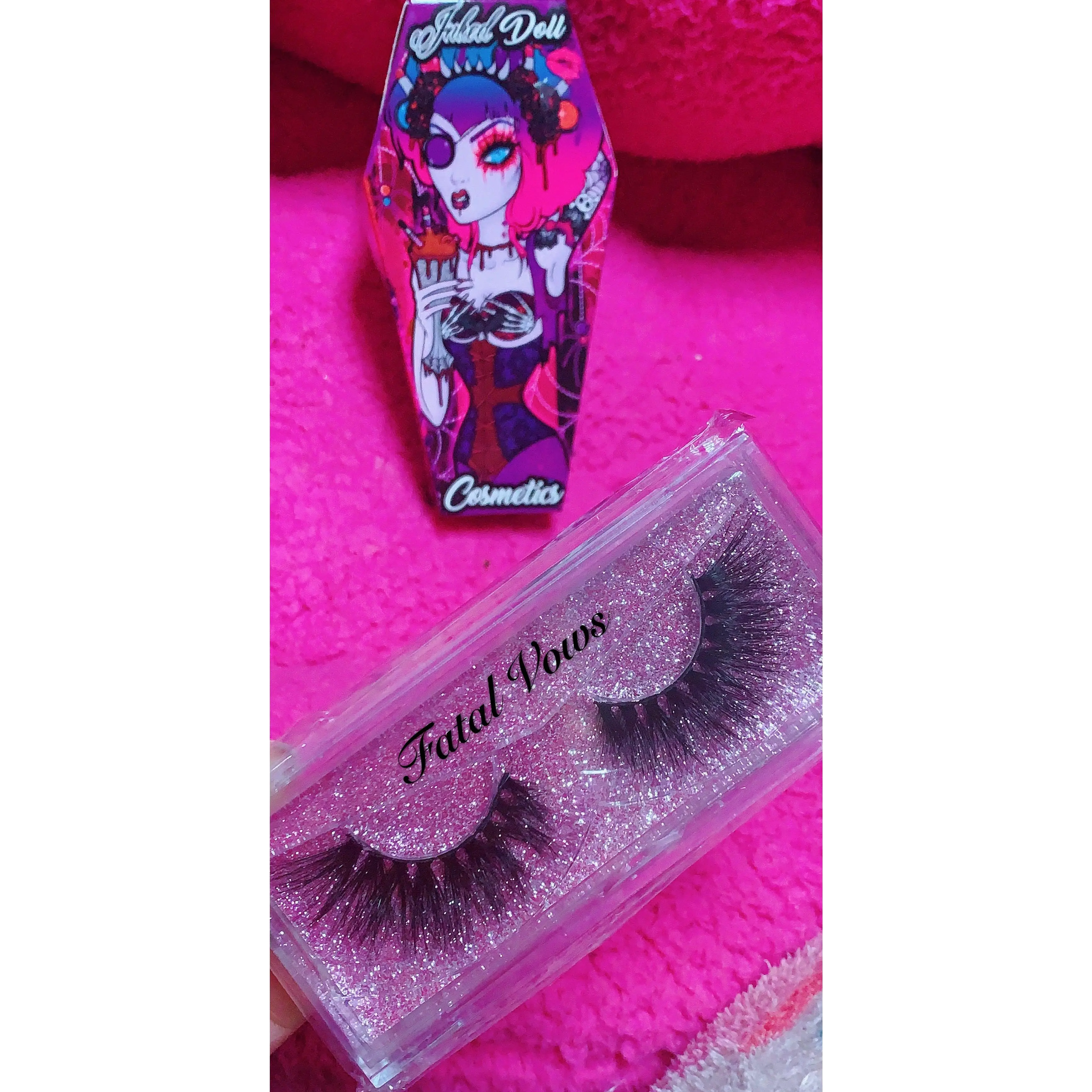 "FATAL VOWS!" 3D DreamDoll Lashes *Coffin Case*