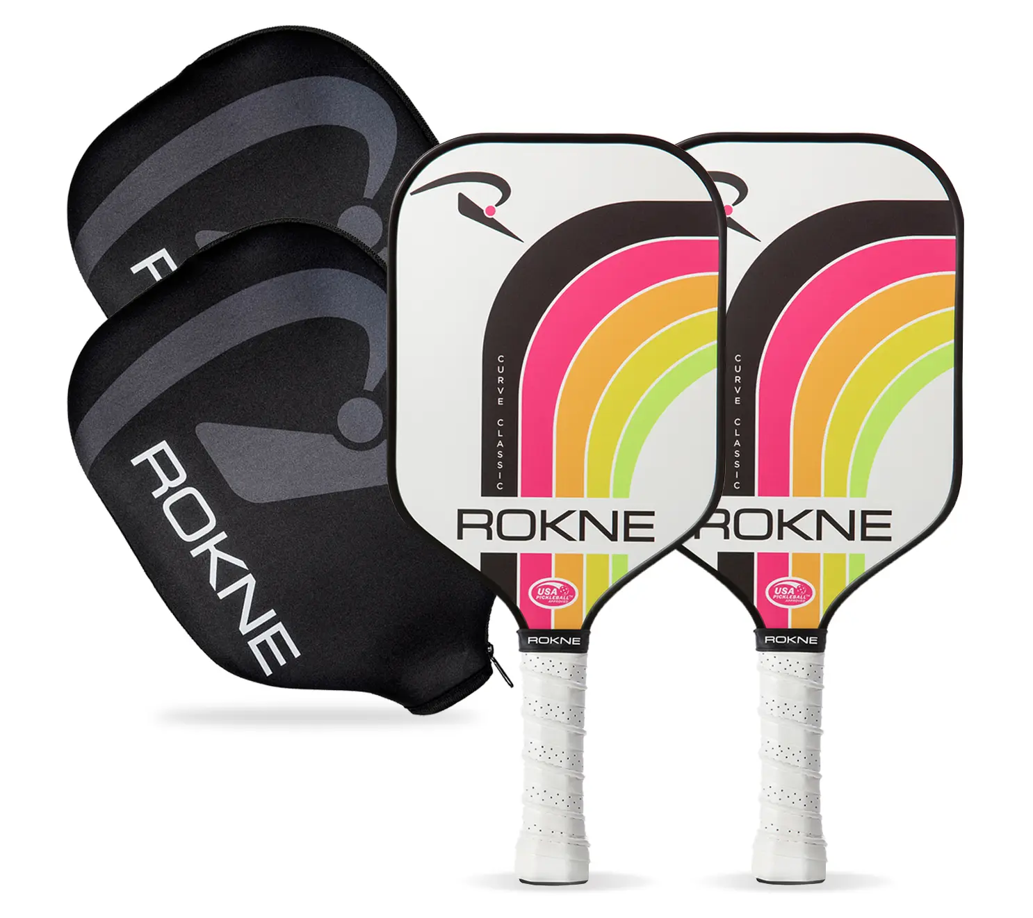 ROKNE Curve Classic Pickleball Paddle Set - Deep Sea ROKNE Curve Classic Pickleball Paddle Set - Deep Sea