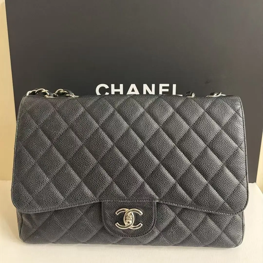 Pre-owned CHANEL Caviar cf Black CC0242