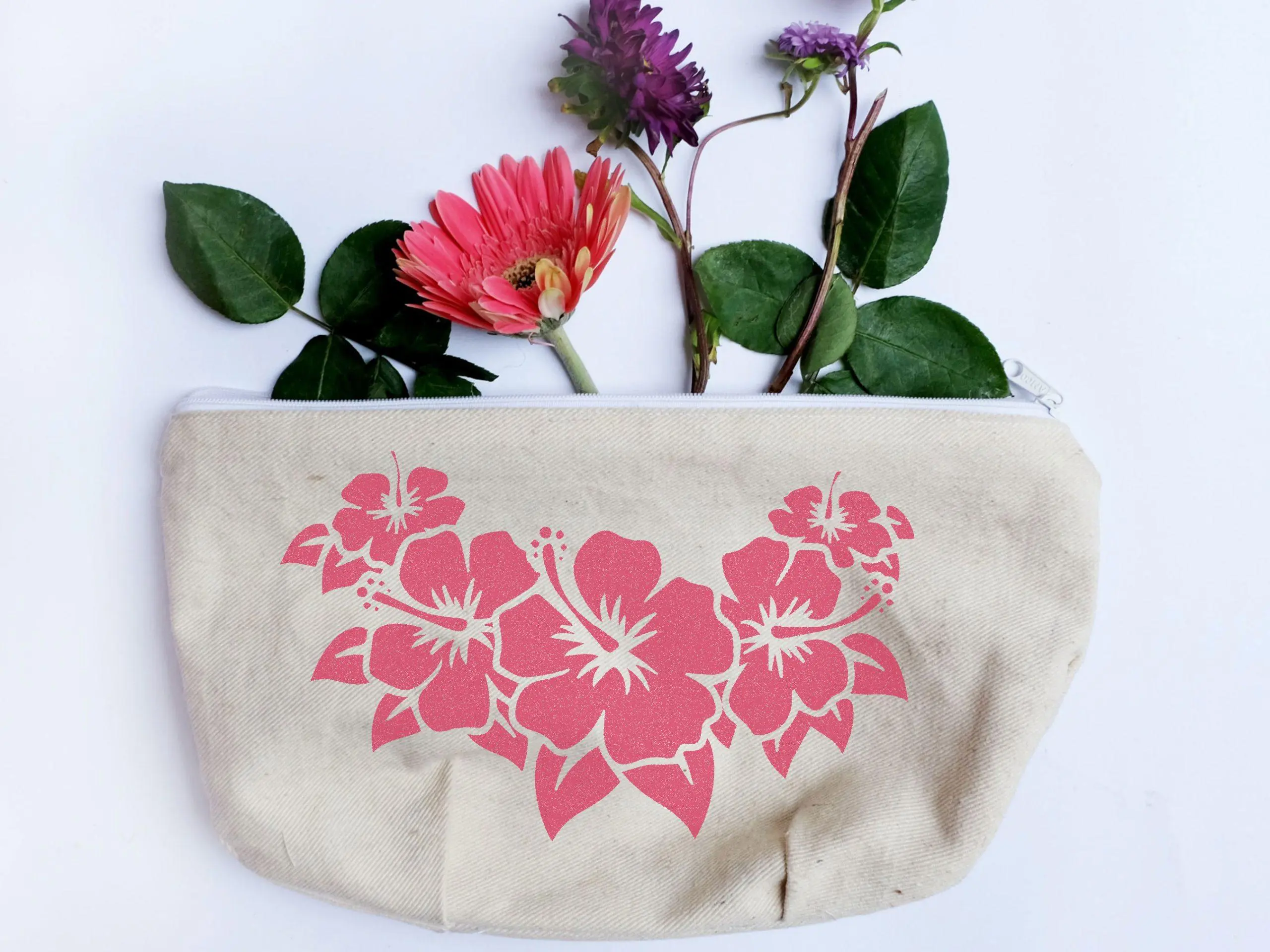 Hibiscus Flowers Garland Stencil - Art and Wall Stencil