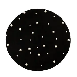 COCUS POCUS Pearl Beret - Timeless style that complements any outfit hat