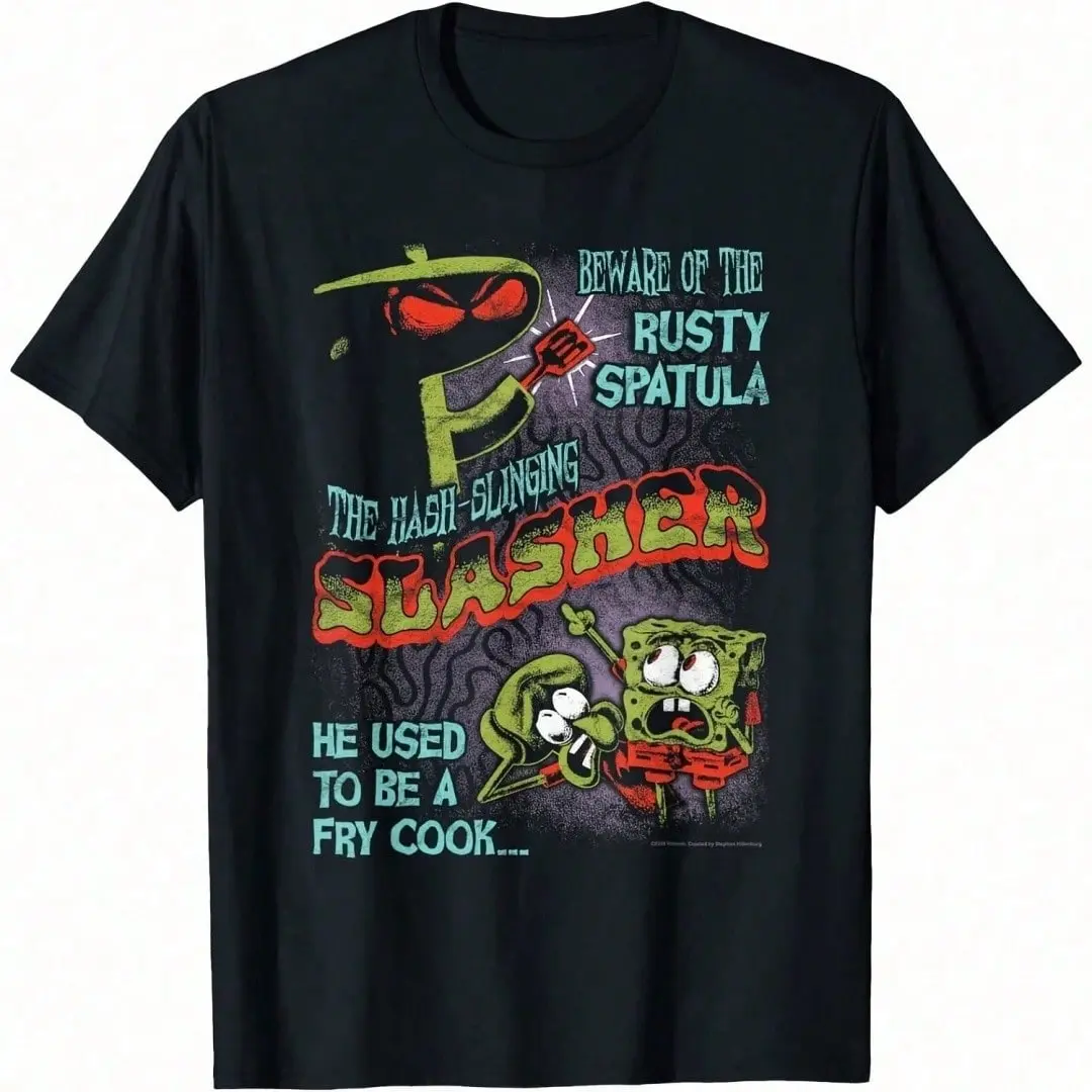 Hash-Slinging Slasher Funny Horrorie Poster Cartoon T-Shirt