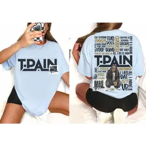 Tpain shirt Song title tshirt tpain merch top gift