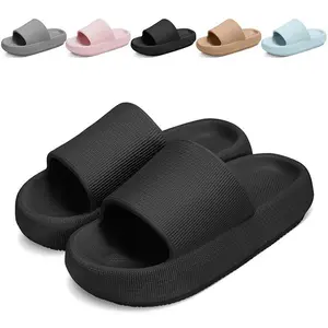 New Non-Slip Bathroom Slippers for Women Men - Summer Home Indoor Anti-Odor Thick Sole Quiet Couple Shower Sandals