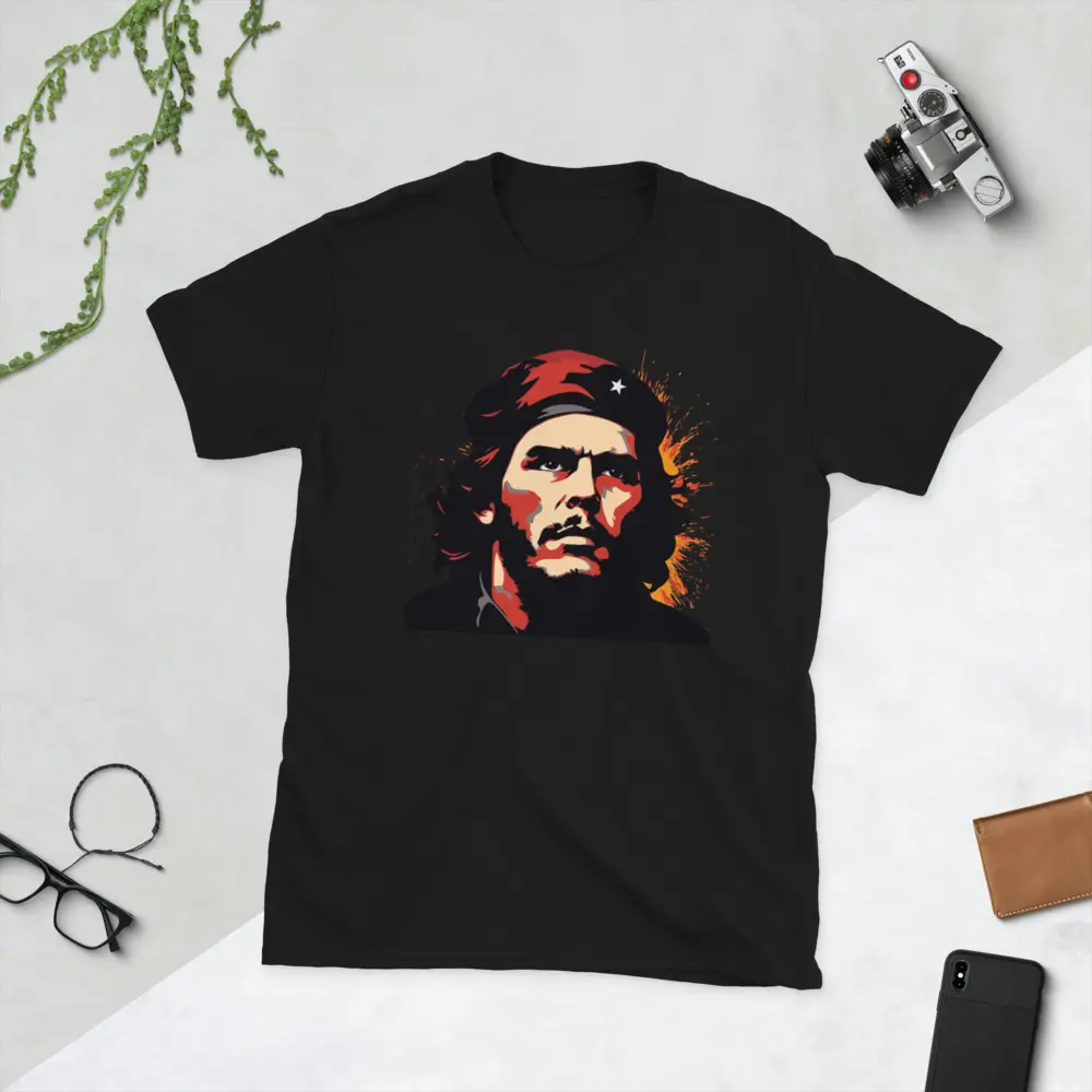 Iconic Che Guevara Grunge Pop Art Statement Tee, Unisex T-Shirt