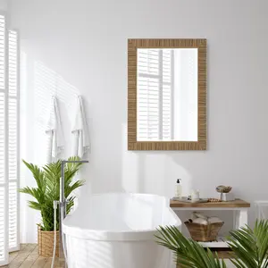 212 Main 25 x 35 x 2 in. Mirror, Natural
