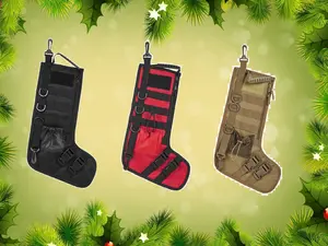 Tactical Christmas Stockings w/Handle Christmas Decoration