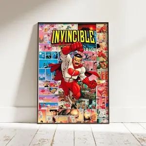 Invincible Poster, Superhero Wall Art, Comic Book Decor, Omni-Man Artwork, Anime Hero Print, Sci-Fi Home Decor