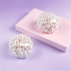 Shiny Bead Squishy Fidget Toy Soft TPR Squeeze Stress Relief Sensory Play Toy Cute Hand Play Fun Hobby Decompression Toy Ideal Gift for Boys Girls Adults Leisure Entertainment Toy