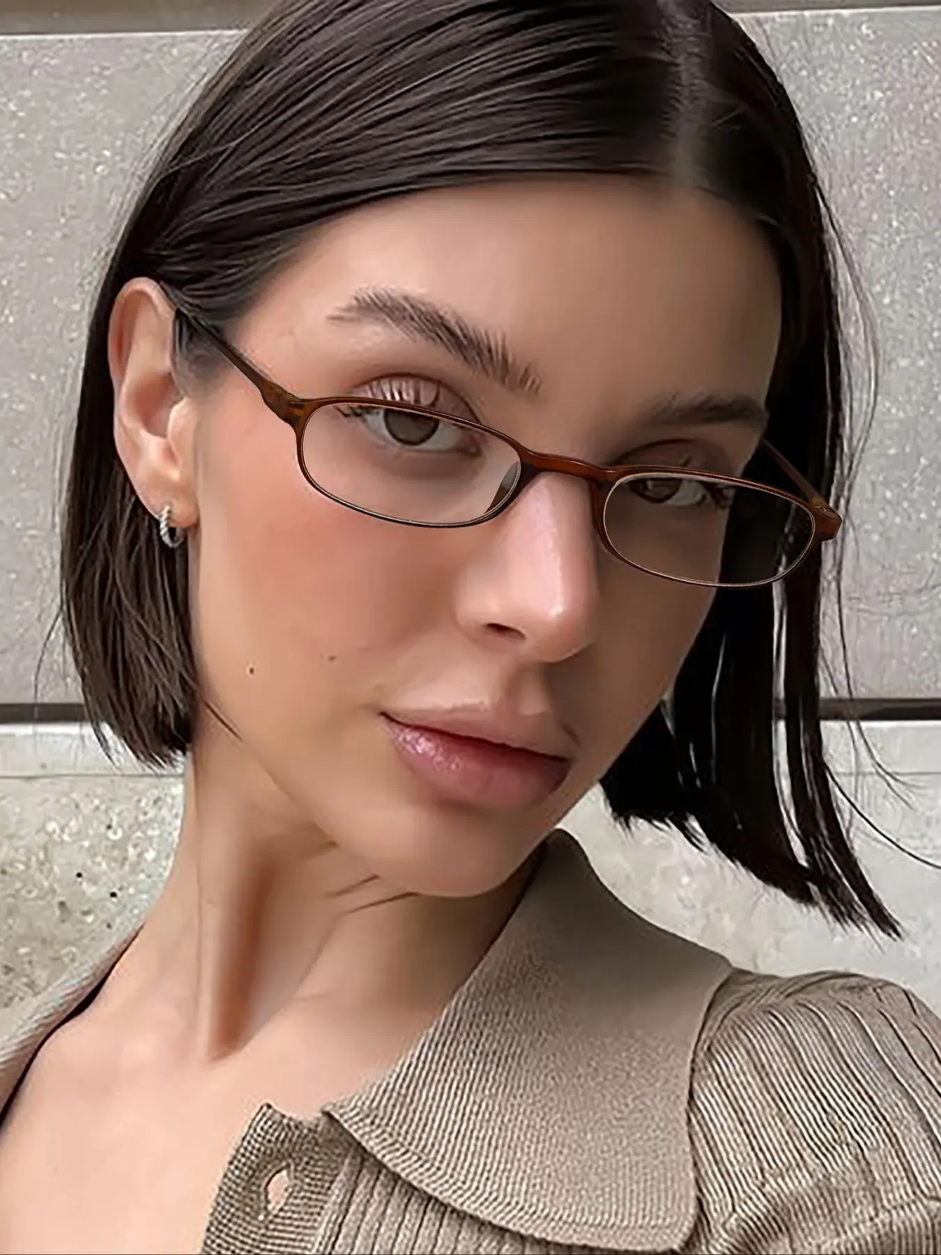 High-Quality Women's Casual Fashion Glasses, Trendy Casual Frames, Lightweight Eyewear, Lightweight Eyeglasses, Lightweight Durable PC Frame, Anti-Blue Light Lenses, Perfect for Daily Use & Outdoor Activities