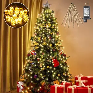 Quick Installation Christmas Tree Lights , Christmas Festive Celebration Lights, 6.6FTx10 Waterproof Xmas Tree Lights with Ring for Indoor Outdoor Holiday Decor Ornaments Decoration Garland