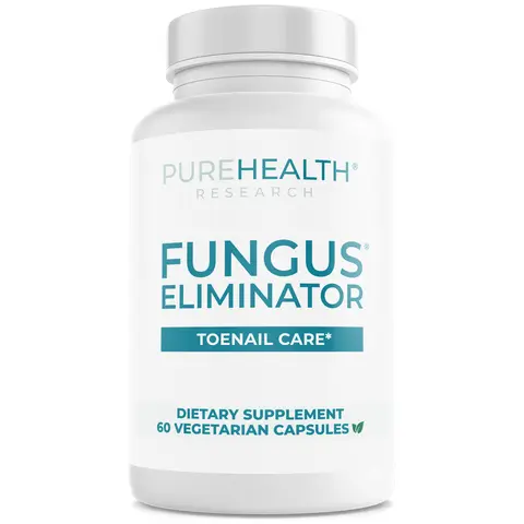 PureHealth Research Fungus Eliminator Dietary Supplement –  Internal Toenail Fungus Support for Yellow, Thickened & Crumbly Nails, 9-Ingredient Synergistic Botanical Blend