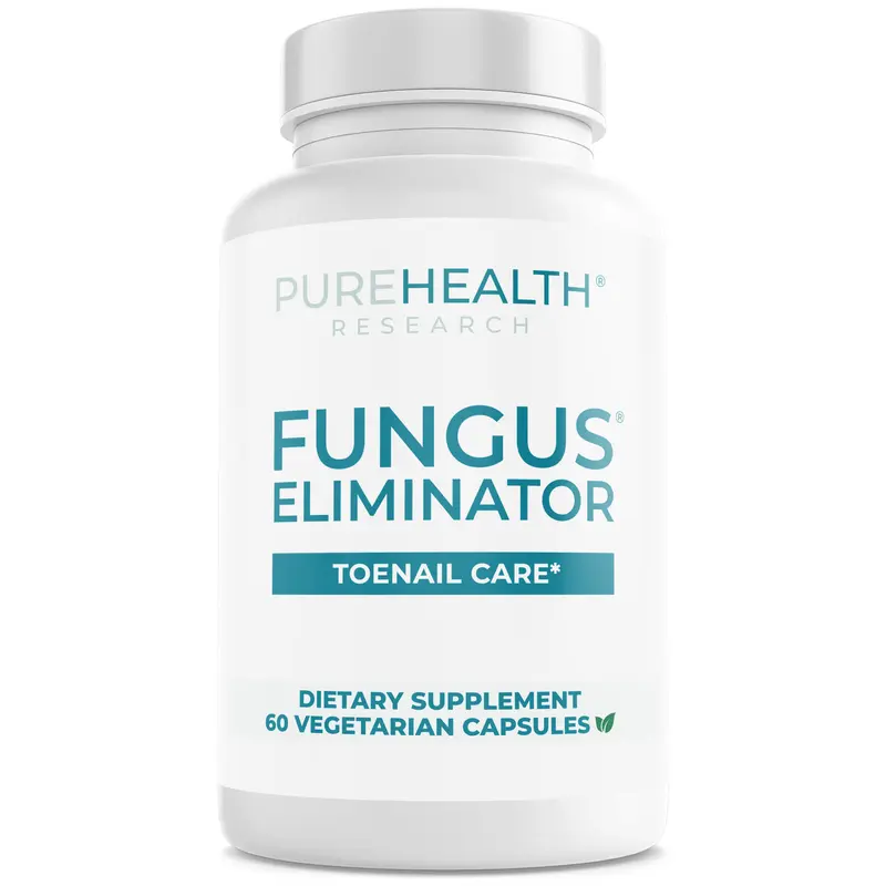 PureHealth Research Fungus Eliminator Dietary Supplement –  Internal Toenail Fungus Support for Yellow, Thickened & Crumbly Nails, 9-Ingredient Synergistic Botanical Blend