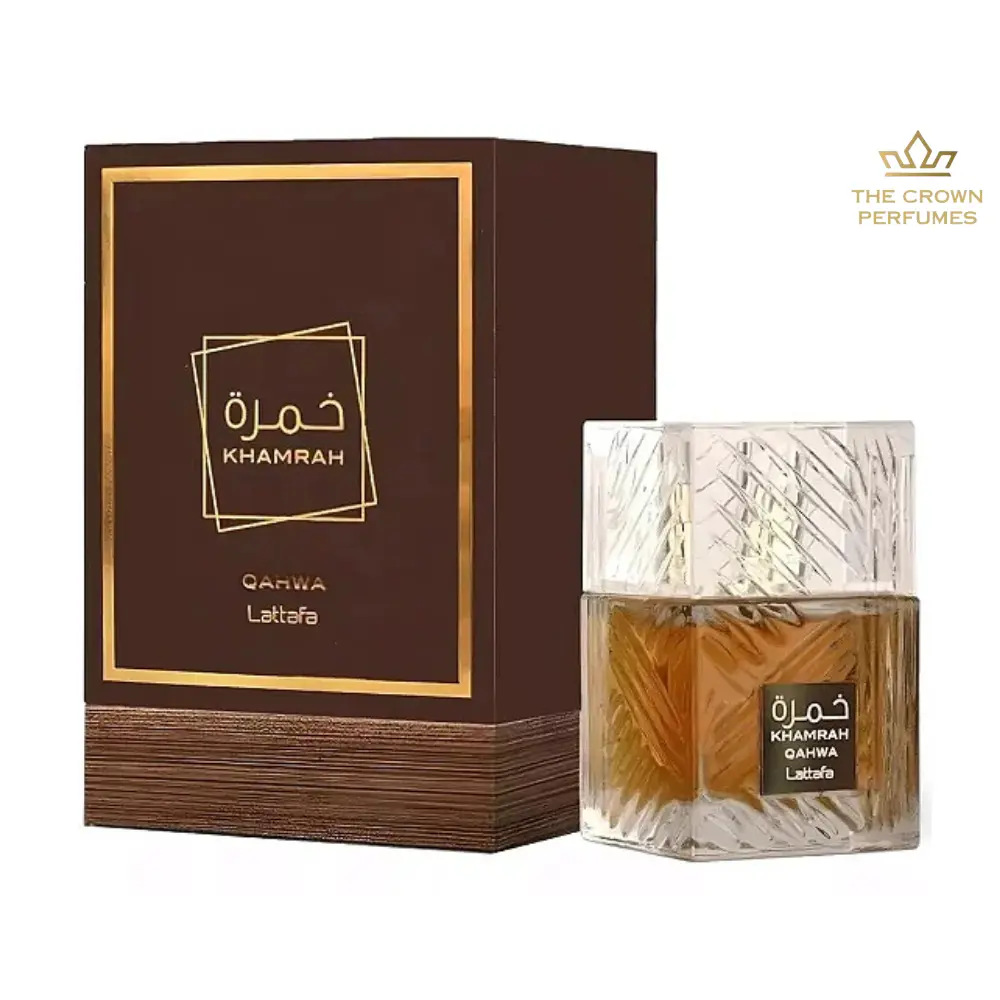 Lattafa Khamrah Qahwa Eau de Parfum (EDP) - Limited Edition Alcohol-Base Men's Fragrance, 24-Month Long-Lasting Gourmand Scent with Rich Coffee, Caramel, Spicy Notes, 3.4 oz (100ml), Alcohol-Contains, for Casual & Evening Wear