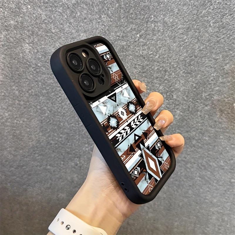 Trendy Full Protective Western Cowboy Culture Pattern Phone Case for IPhone 16 15 14 13 12 11 Pro Max Plus Luxury Shockproof Protection Back Cover