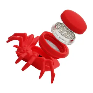 Herb Grinder Manual Operation, Includes Pollen Collector & Sharp Grinding Teeth, Durable Zinc Alloy, Ideal for Kitchen & Outdoor Use