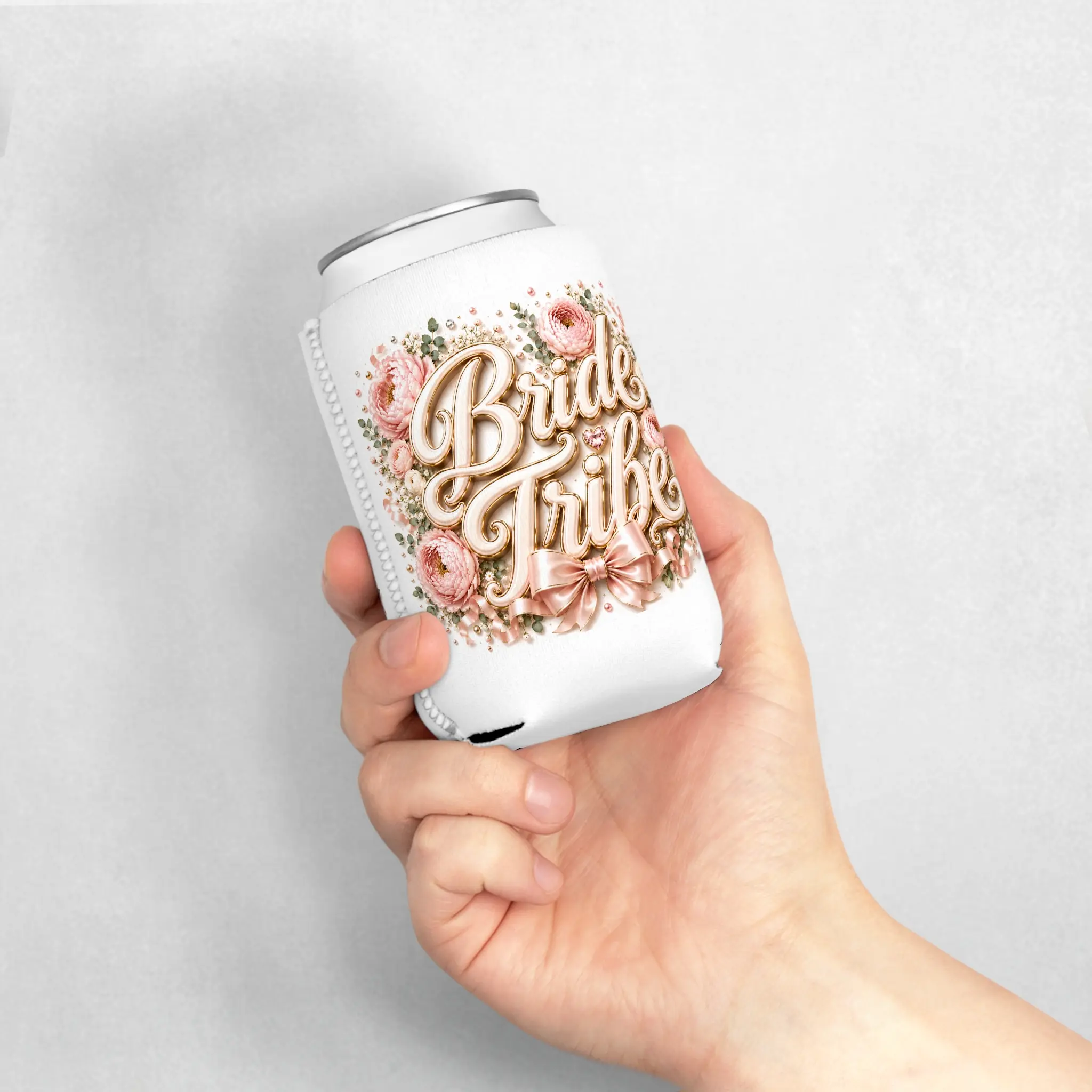 Bride Tribe Can Cooler | Bridal Party Koozie | Bachelorette Party Favor | Bridesmaid Drink Sleeve | Wedding Weekend Can Cooler